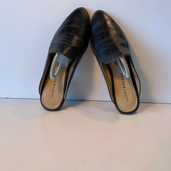 Lucky Brand Black Platform Mules Women's Shoes US 7.5M - Picture 5 of 9